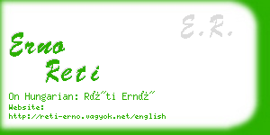 erno reti business card